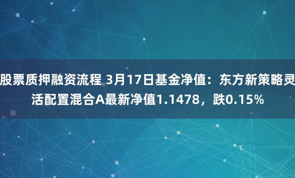 股票质押融资流程 3月17日基金净值：东方新策略灵活配置混合A最新净值1.1478，跌0.15%