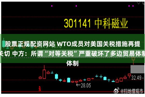 股票正规配资网站 WTO成员对美国关税措施再提关切 中方：所谓“对等关税”严重破坏了多边贸易体制
