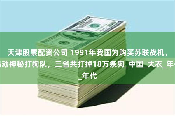 天津股票配资公司 1991年我国为购买苏联战机，出动神秘打狗队，三省共打掉18万条狗_中国_大衣_年代