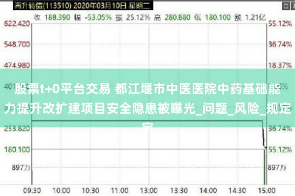 股票t+0平台交易 都江堰市中医医院中药基础能力提升改扩建项目安全隐患被曝光_问题_风险_规定